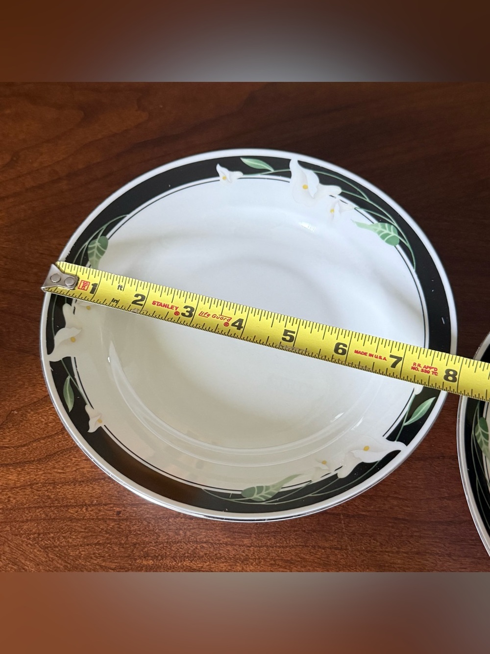 Vintage Sango China Majesty Collection Black Fantasy Soup Cereal Bowls -Set of 2